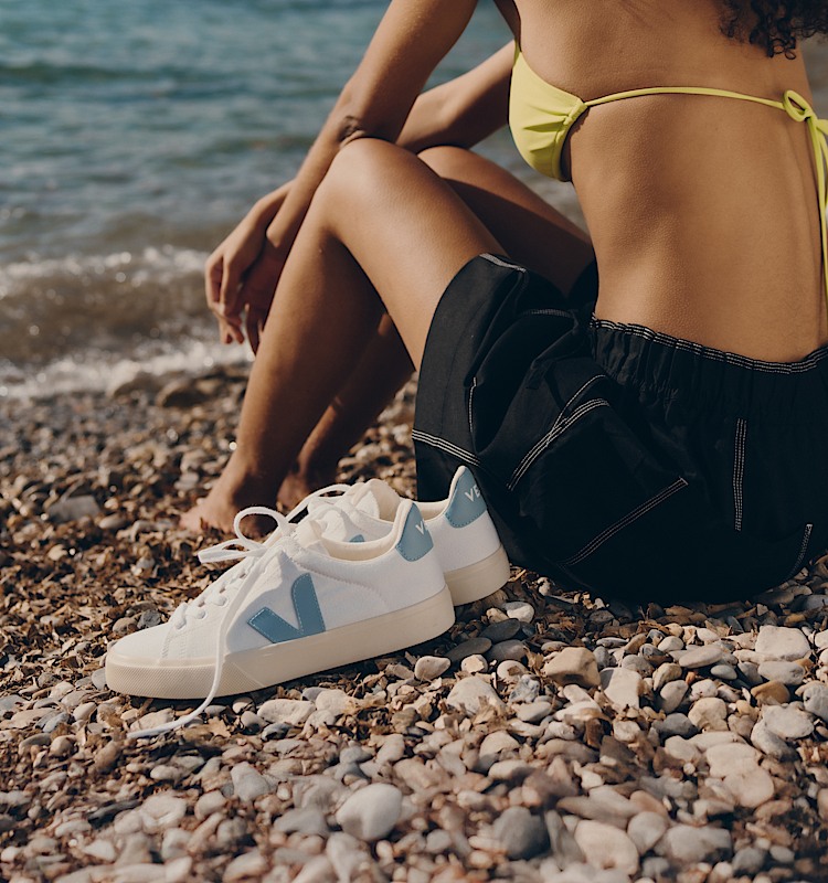 veja baskets campo-ca coton-biologique blanc ca0103136