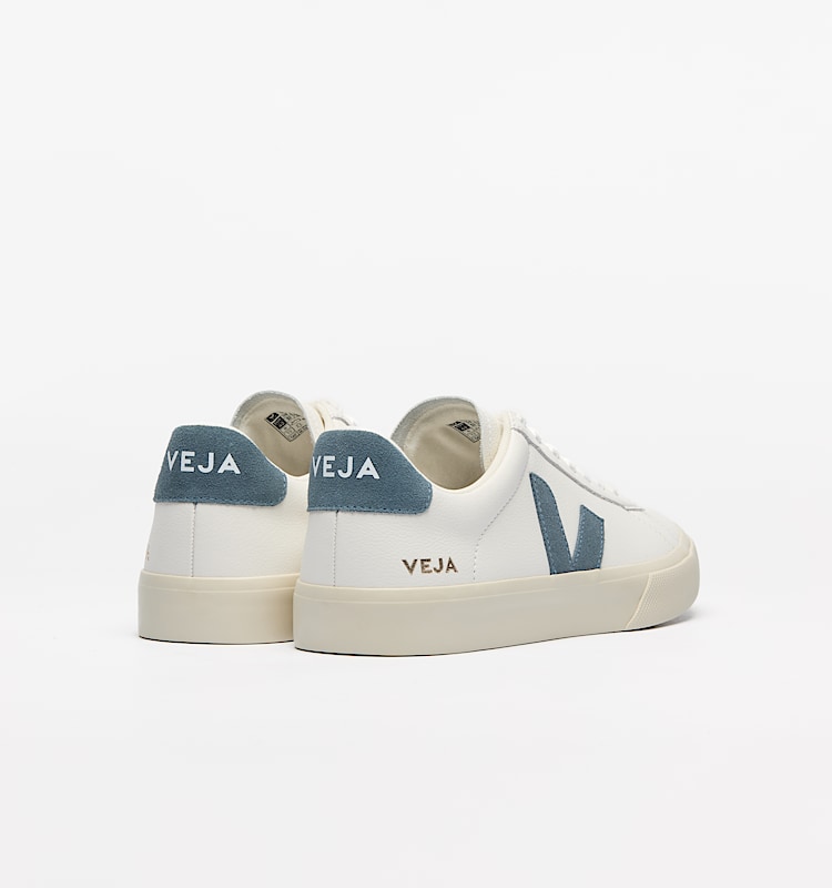 veja baskets campo cuir blanc cp0503121 Back view