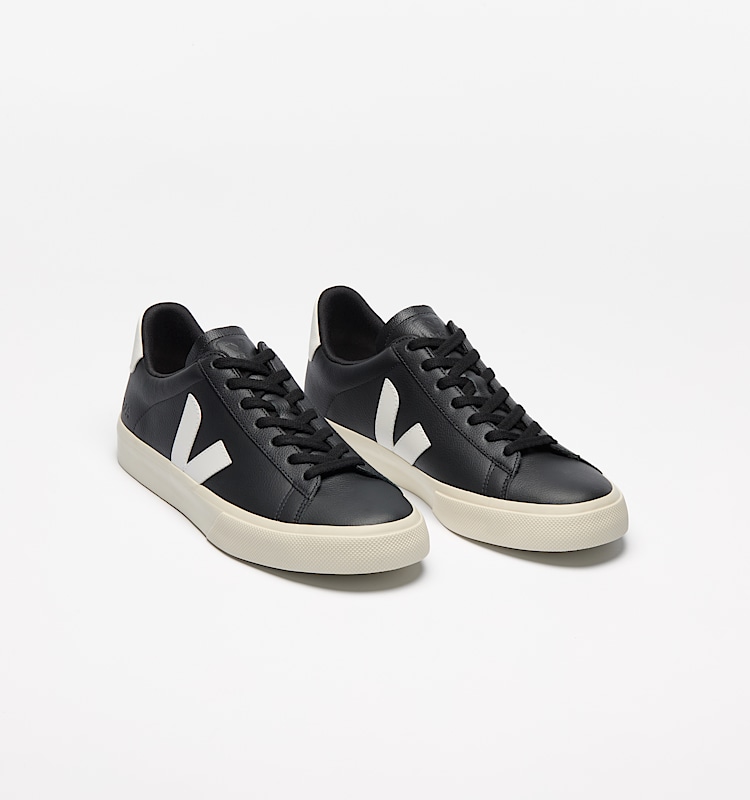 veja baskets campo cuir noir cp0501215 Top view
