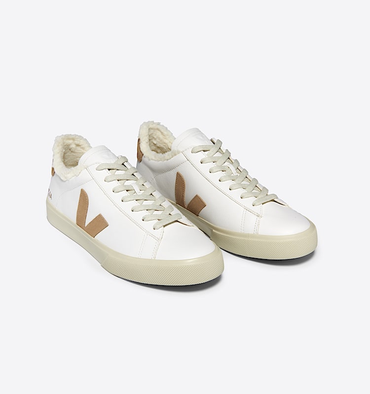veja baskets campo-winter cuir blanc cw0503830 Top view