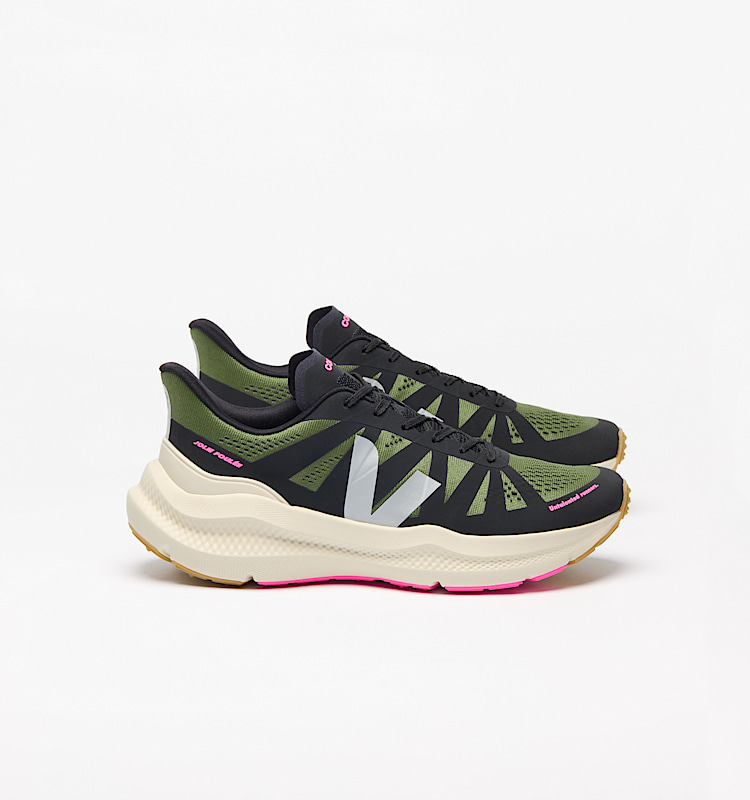 veja baskets condor-3-advanced-veja-x-jolie-foulee recycl&eacute; vert jf2821189 Lateral view