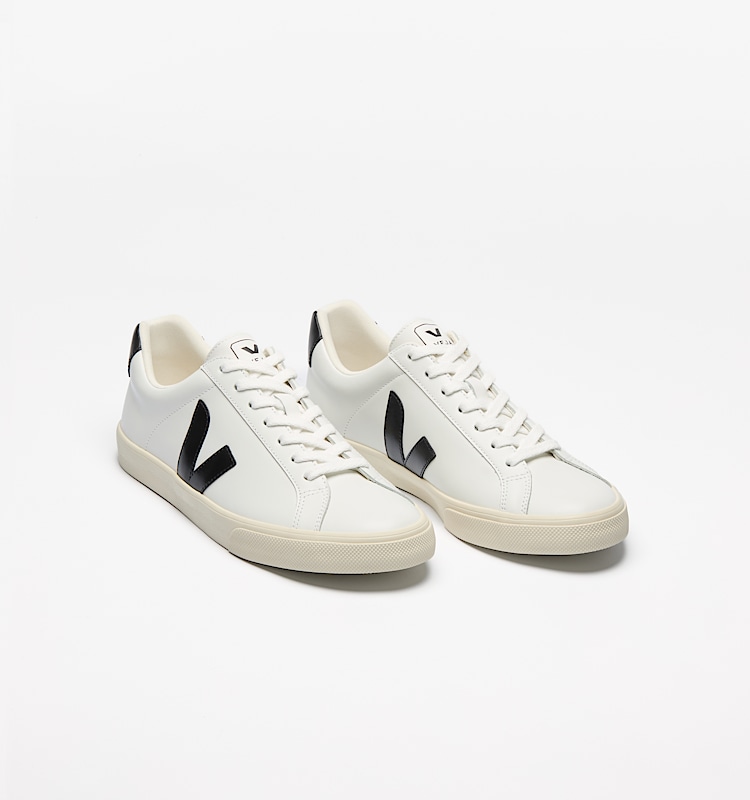 veja baskets esplar-logo cuir blanc eo0200005 Top view
