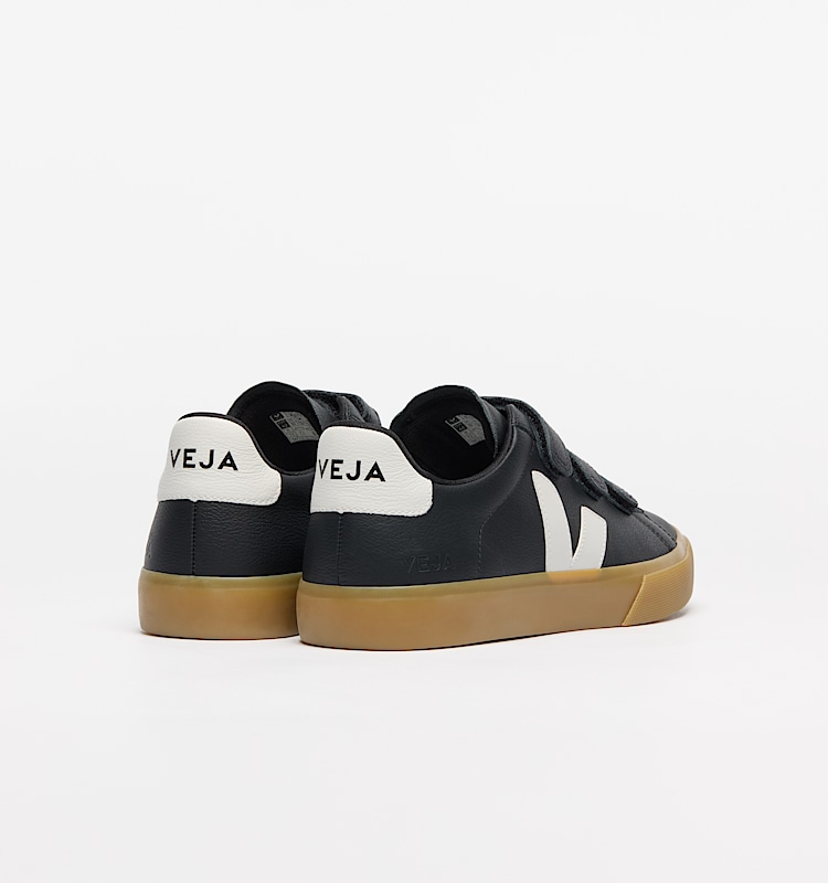 veja baskets recife-logo cuir noir rc0503698 Back view