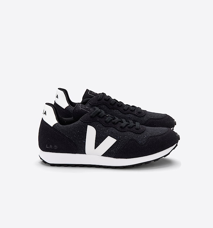 veja baskets sdu-rec flannelle noir rr0401971 Lateral view