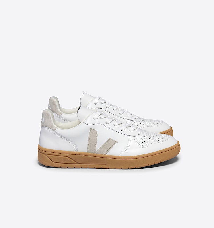 veja baskets v-10 cuir blanc vx0203665 Lateral view