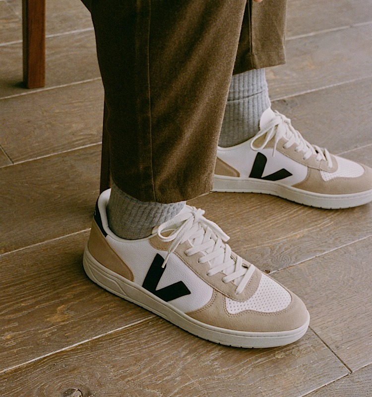 veja baskets v-10 cuir blanc vx0503138