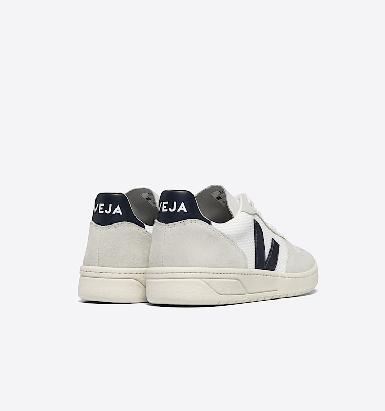 veja baskets v-10 recycl&eacute; blanc vx0101380 Back view