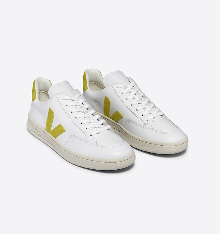 veja baskets v-12 cuir blanc xd0203677 Top view