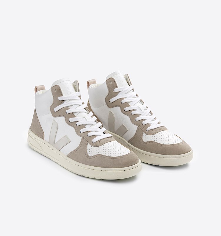 veja baskets v-15 cuir blanc vq0503109 Top view