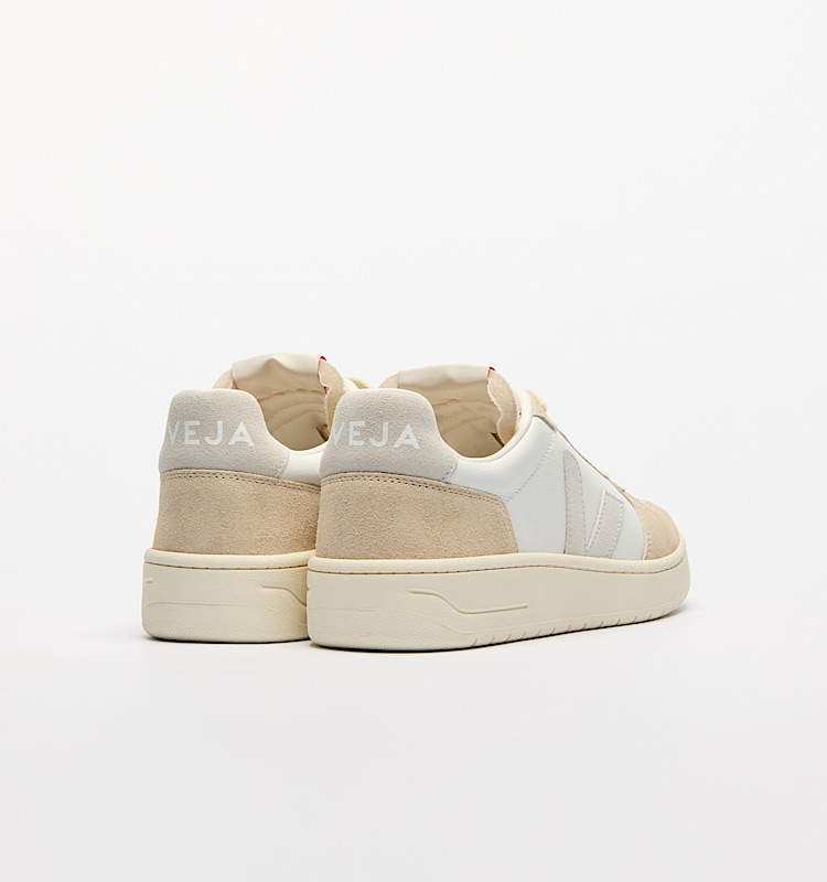 veja baskets v-82 cuir-biologique beige ve3320756 Back view