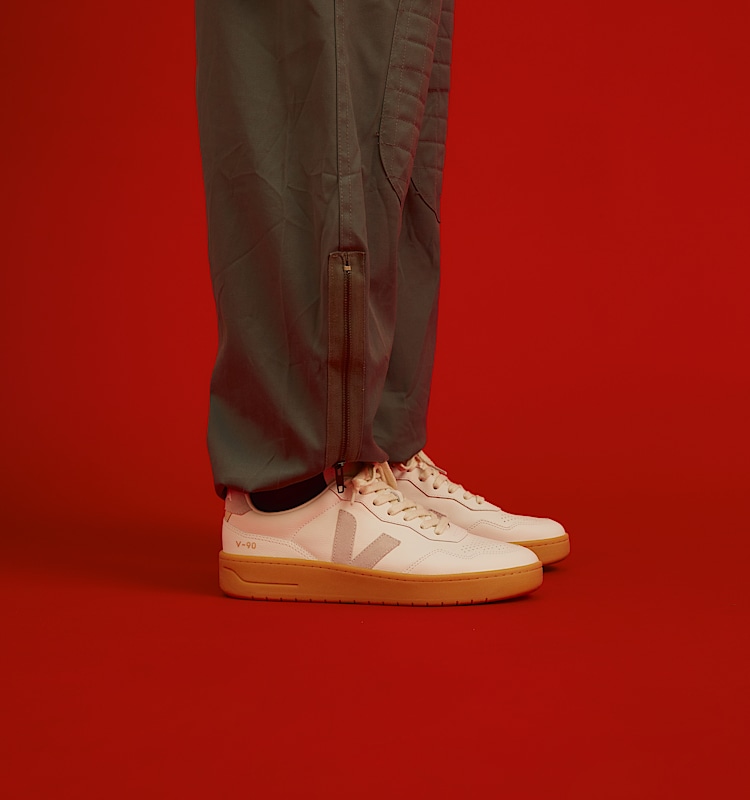 veja baskets v-90 cuir blanc vd2003893