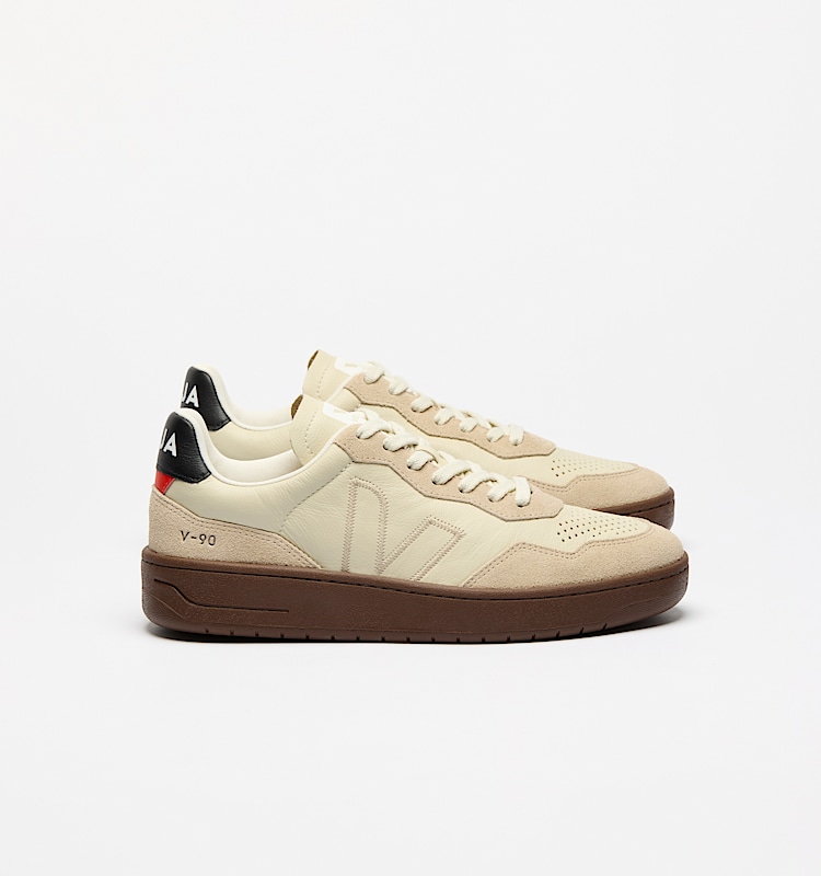 veja baskets v-90-zz cuir vz2020751 Lateral view