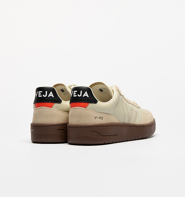 veja baskets v-90-zz cuir vz2020751 Back view