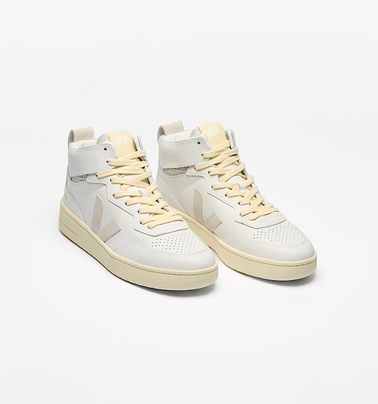 veja baskets v-95 cuir-biologique blanc qz2003683 Top view