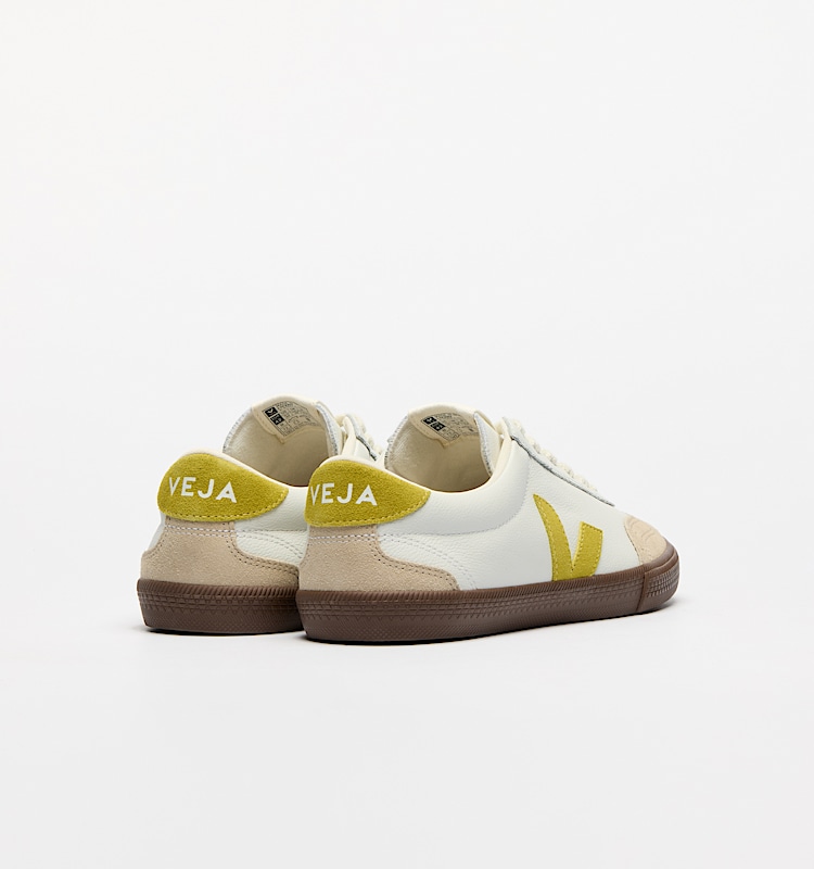 veja baskets volley cuir blanc vo2020504 Back view