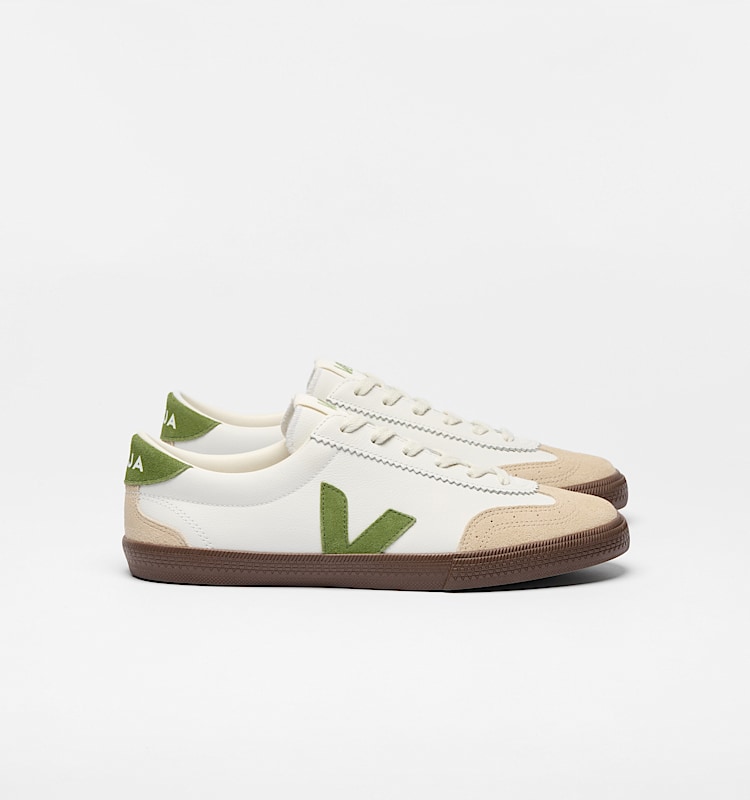 veja baskets volley cuir blanc vo2020875 Lateral view