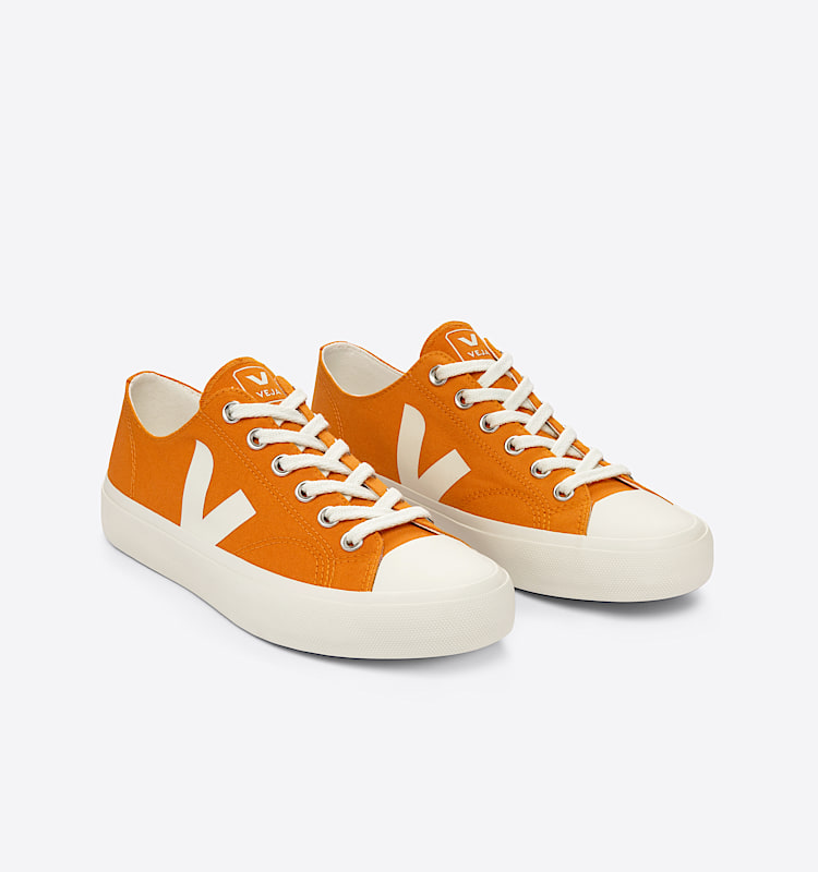 veja baskets wata-ii-low coton-biologique orange pl0103175 Top view